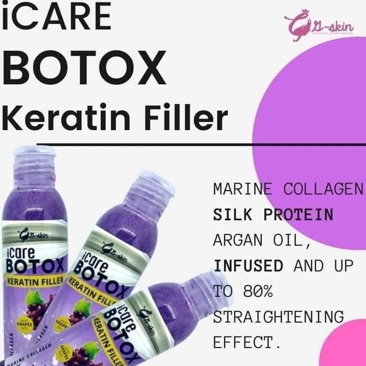 iCare Botox Keratin Filler With Marine Collagen, Silk Protein, 100ml