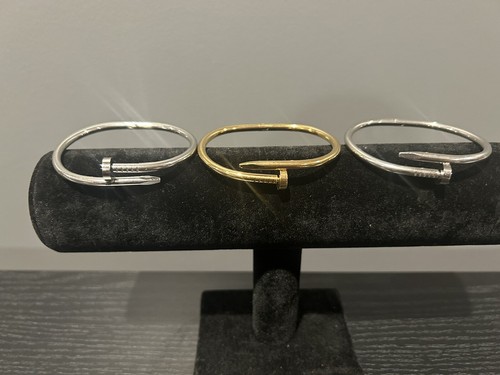 Titanium White Gold Bangles for ladies - Picture 13 of 15