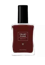 TRUST FUND BEAUTY Nail Polish Vegan - Kiss Kiss Darling - Deep Red Shade .50 oz