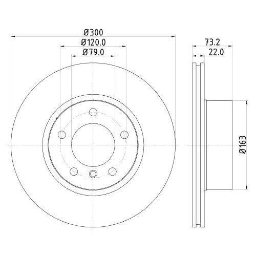 Disque De Frein Avant HELLA PAGID - 276 Mm Ventilé - Épaisseur 24 Mm - Compatible VW Polo VI, SEAT Ibiza V - Réf. 2Q0615301H