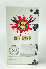 BIG WASP 49 Pcs Assorted #12 Standard RL Disposable Tattoo Needle Cartridges 