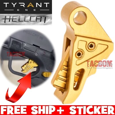 Tyrant Designs I.T.T.S ALL GOLD Trigger Shoe for Springfield HELLCAT PRO 7075
