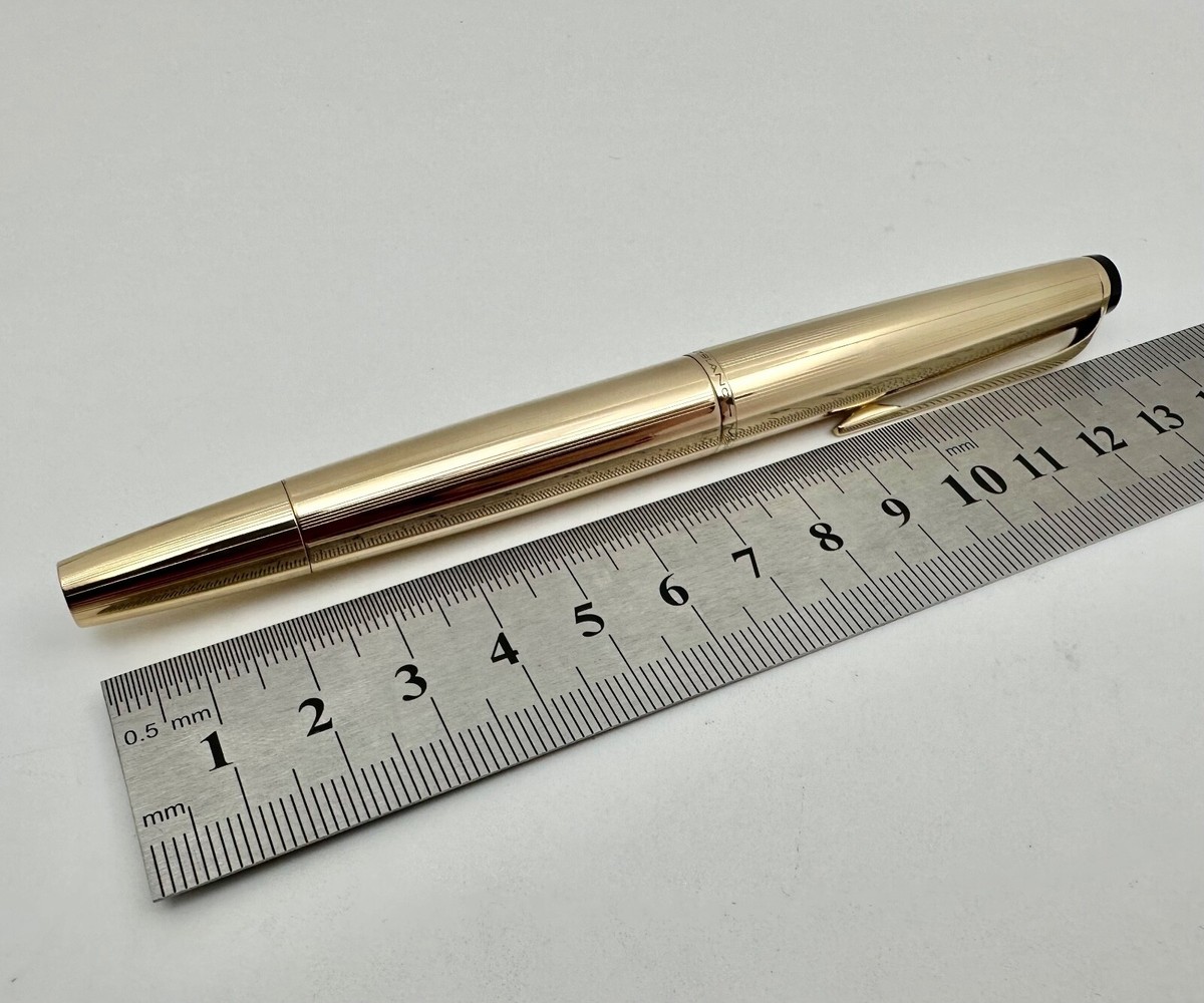 Vintage Montblanc 84 Meisterstuck Masterpiece Rolled Gold Fountain