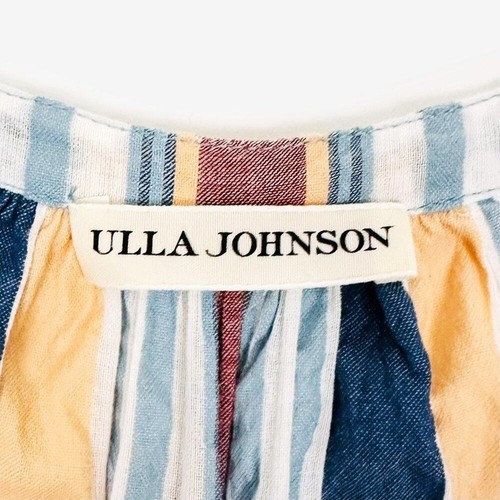 Ulla Johnson Leonie Striped Dress Size 2 Cotton Boho Cottagecore Prairie Summer - Picture 13 of 14