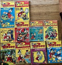 Walt Disney, Lot of 10 Picsou Magazine Nos. 40-49