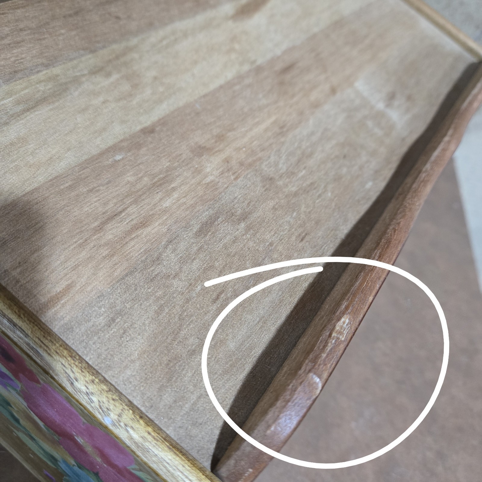 Pioneer Woman Breezy Blossom Brown Acacia Wooden Bread Box Kitchen Cottagecore 