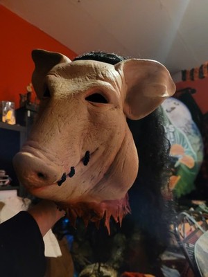 Saw Schweine Mask - Don Post Studios Pig Distributed 2004 /06 rare Halloween
