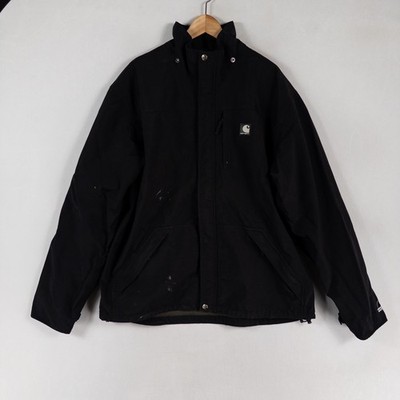 Carhartt WATERPROOF BREATHABLEフーデッドジャケット Carhartt Shoreline Waterproof Breathable Jacket Mens XL TALL Black