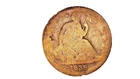 1839 LIBERTY SEATED HALF DIME NO DRAPERY