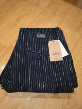Studio D'Artisan 1884 Rain Sashiko Trousers W36 Indigo Kasuri Japan