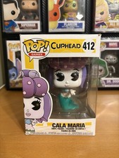 Funko Pop! Figura Vinilo Games Cuphead Cala Maria #412 con Protector Dañado