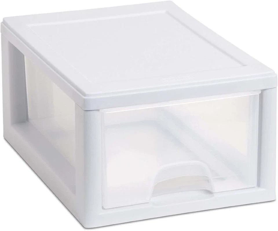 Sterilite 20518006 6 Quart/5.7 Liter Stacking Drawer, White 6 Quart, - Image 4 of 4