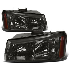 Dna Motoring Pair Headlight Assembly Compatible 2003-2006 Chevy Silverado 1500