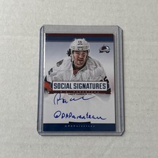 2012-13 Panini Social Signatures Auto P.A Parenteau  #SS-PP Avalanche