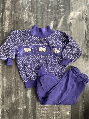 Y2K Trend Basics Kids 24 Months Purple  2 Piece Set