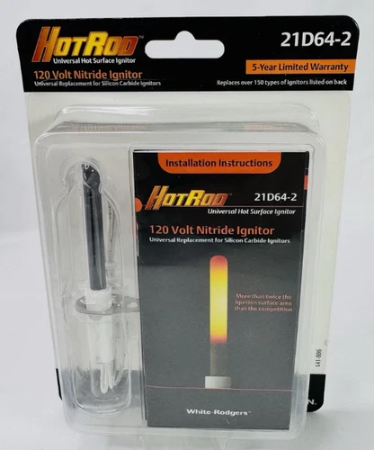 White-Rodgers HotRod 21D64-2 120V Nitride Ignitor Universal Furnace Igniter New