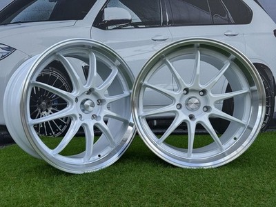 4X 19 '' 5X112/5X114.3 Weiß Arbeit ZR10 Stil Räder Passend Für Mercedes, Lexus ,