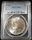 1923 Peace dollar PCGS MS64