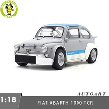 1/18 Fiat ABARTH 1000 TCR Matt Grey Blue Stripes AUTOart 72642 Diecast Model Car