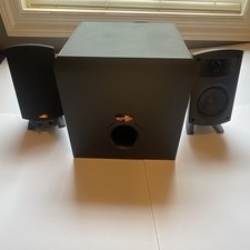 Klipsch ProMedia 2.1 THX 2.1 Wired Speaker System 3.5mm Input Black read descrip