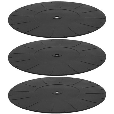  3 Stück Vinyl-Schallplattenmatten Plattenspieler Plattenspieler Silikonmatten