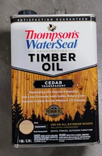 Thompson's WaterSeal TH.049861-16 Penetrating Transparent Timber Oil, Cedar, 1 G