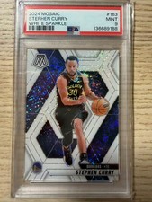 2024 Panini Mosaic 163 Stephen Curry White Sparkle Psa 9