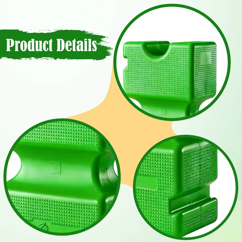 Bloc de saut pour chevaux, multi-usages, robuste, vert, pour les amateurs de - Photo 2/4