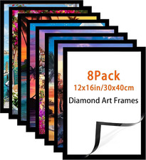 Diamond Art Frame 12X16 Inch - Diamond Frame 30X40 Cm Painting Suitable for 10X1
