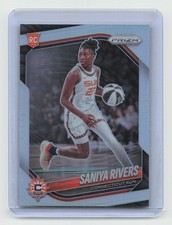2025 Panini Prizm WNBA #131 Saniya Rivers Silver Prizms Rookie