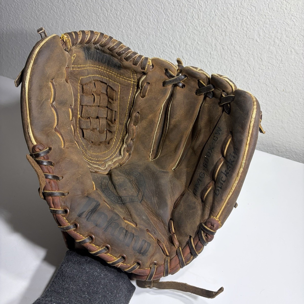 Vintage Rare Nokona Leather Baseball Glove AMG 600x CW Buckskin | eBay