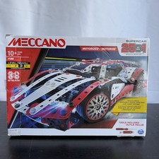 Meccano 25-in-1 Motorized Supercar STEM Model Building Kit Brand New