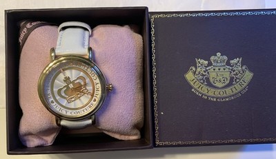 JUICY COUTURE 1900757 SPOTLIGHT WHITE PATENT LEATHER WOMEN'S WATCH $195