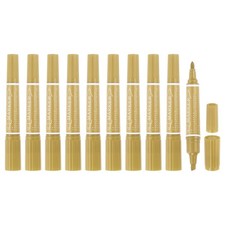 10 Pcs Art Marker Pen Double-Ended Colored Pen Dual Sketch Marker, Khaki