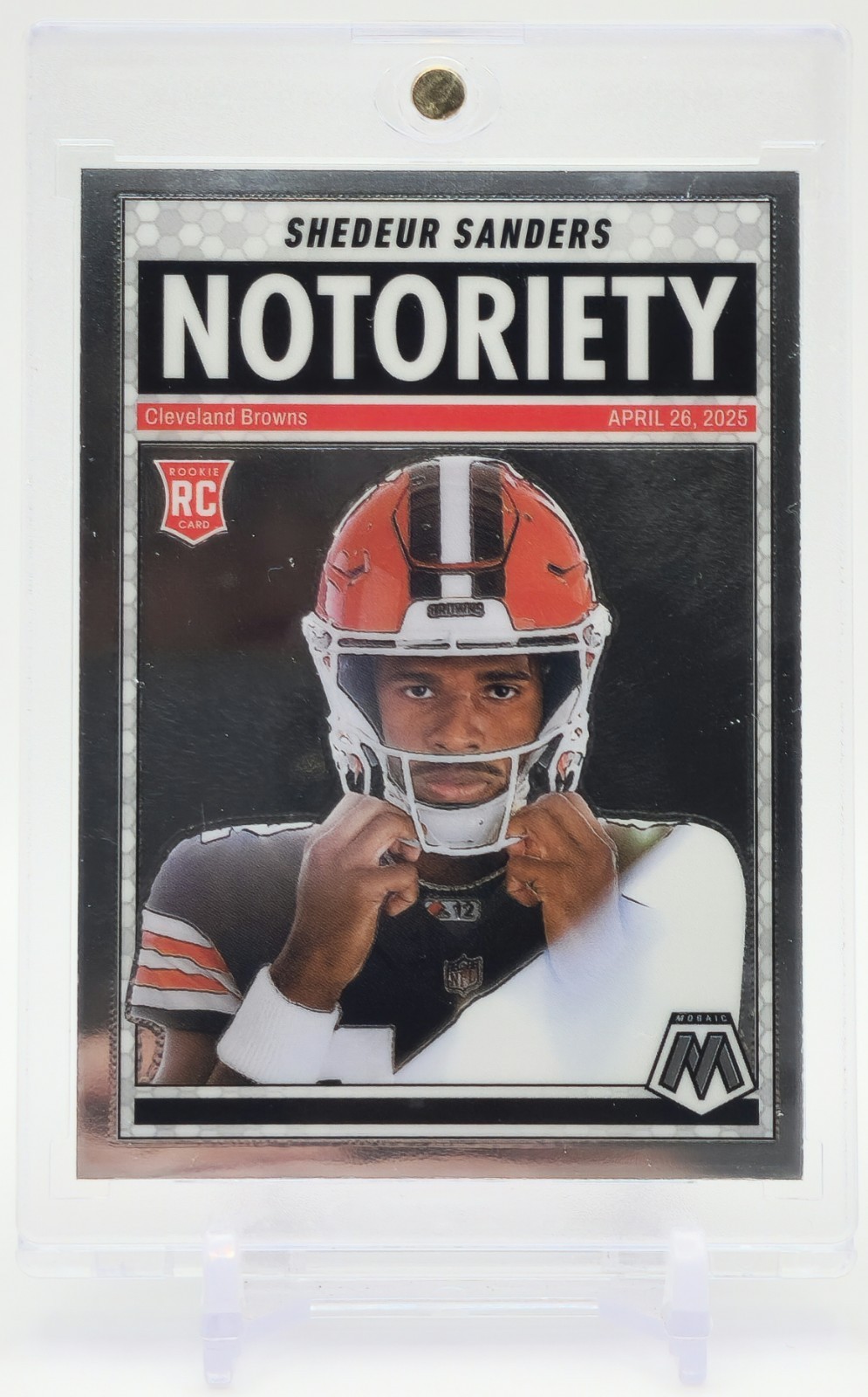 🔥 2025 Mosaic Shedeur Sanders Notoriety RC Rookie #13 Browns 🔥