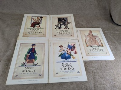 American Girl Books Felicity Smantha Molly Set of 5 Paperback Books