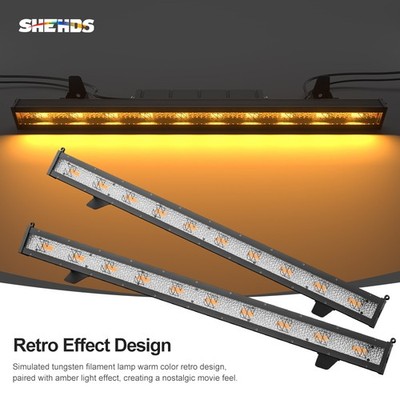 SHEHDS 2PCS IP65 Waterproof LED Retro 10x20W Amber Strobe Lighting