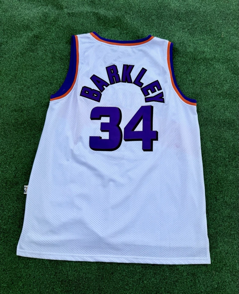 Camiseta Charles Barkley Phoenix Suns – Adidas Hardwood Classics – Branca #34 3XL - Imagem 4 de 4