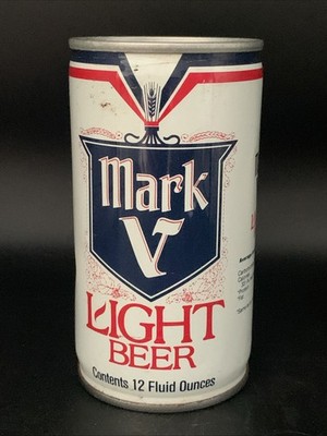 Vintage Beer Can Mark V Light Beer Pull Tab Empty Pittsburgh Brewing Company