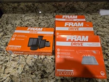 Fram FDC12000 Filters - Cabin Air Filter (3), FDA11877 Air filter 14 to 18 Jeep