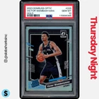2023 PANINI DONRUSS OPTIC #225 VICTOR WEMBANYAMA HOLO PRIZM RATED ROOKIE PSA 10