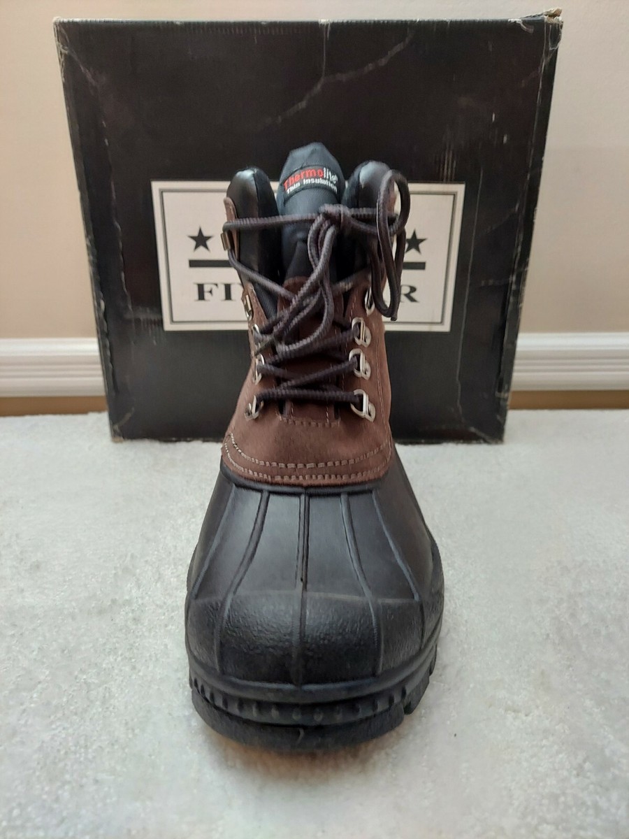 NIB. MEN\'S FIVE STAR WATERPROOF WORK BOOTS. Size 13. Brown. Brothers and Sons Men main image 3