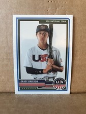 Grady Emerson 2023 Panini Stars & Stripes USA Baseball Optichrome Base Card