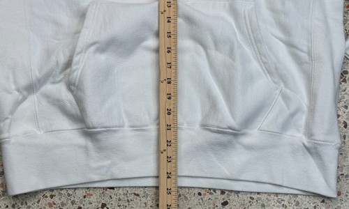 Champion Reverse Weave Men's White Long Sleeve Hoodie Size Large - Picture 6 of 8