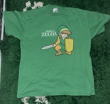 Vintage Legend Of Zelda Promo Shirt Large Video Game N64 Cartoon 90s Y2K Sz XL