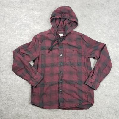 american eagle mens hooded flannel