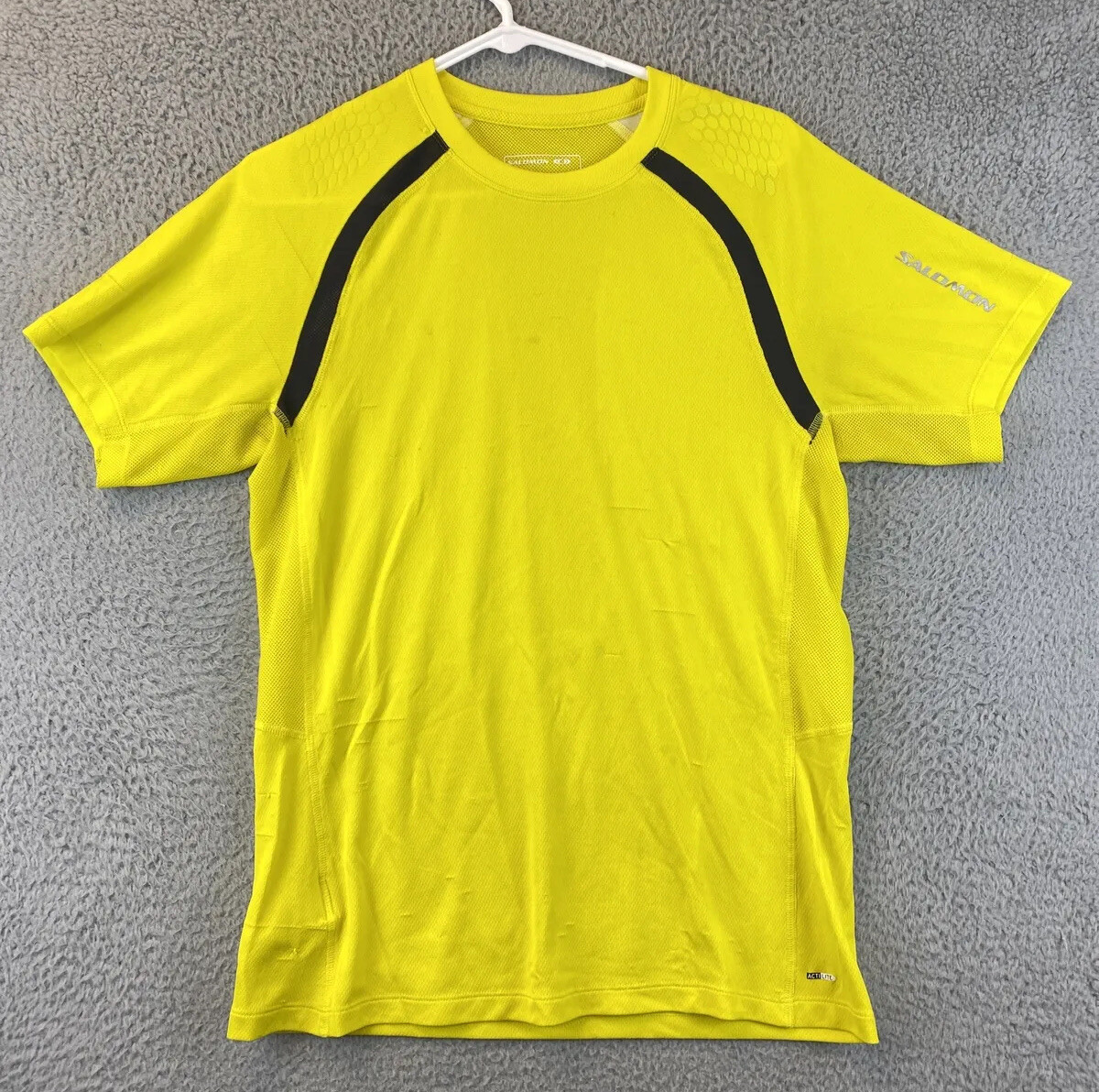 T shirt gialla Salomon taglia M Drifit Sport Fitness leggera 81 32