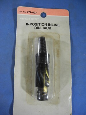 Radio Shack Archer 274-027 8-Position Inline DIN Jack (Free & Fast Shipping!)
