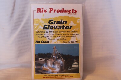 HO Scale Rix Products, Grain Elevator, #628-0407 BNOS