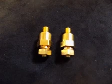 2 PCS GM BATTERY SIDE POST ADAPTER GOLD POSITIVE NEGATIVE SYSTEM CONNECTOR GM38
